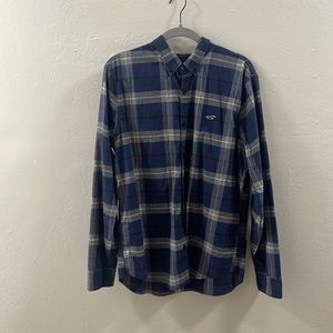 Plaid casual button down